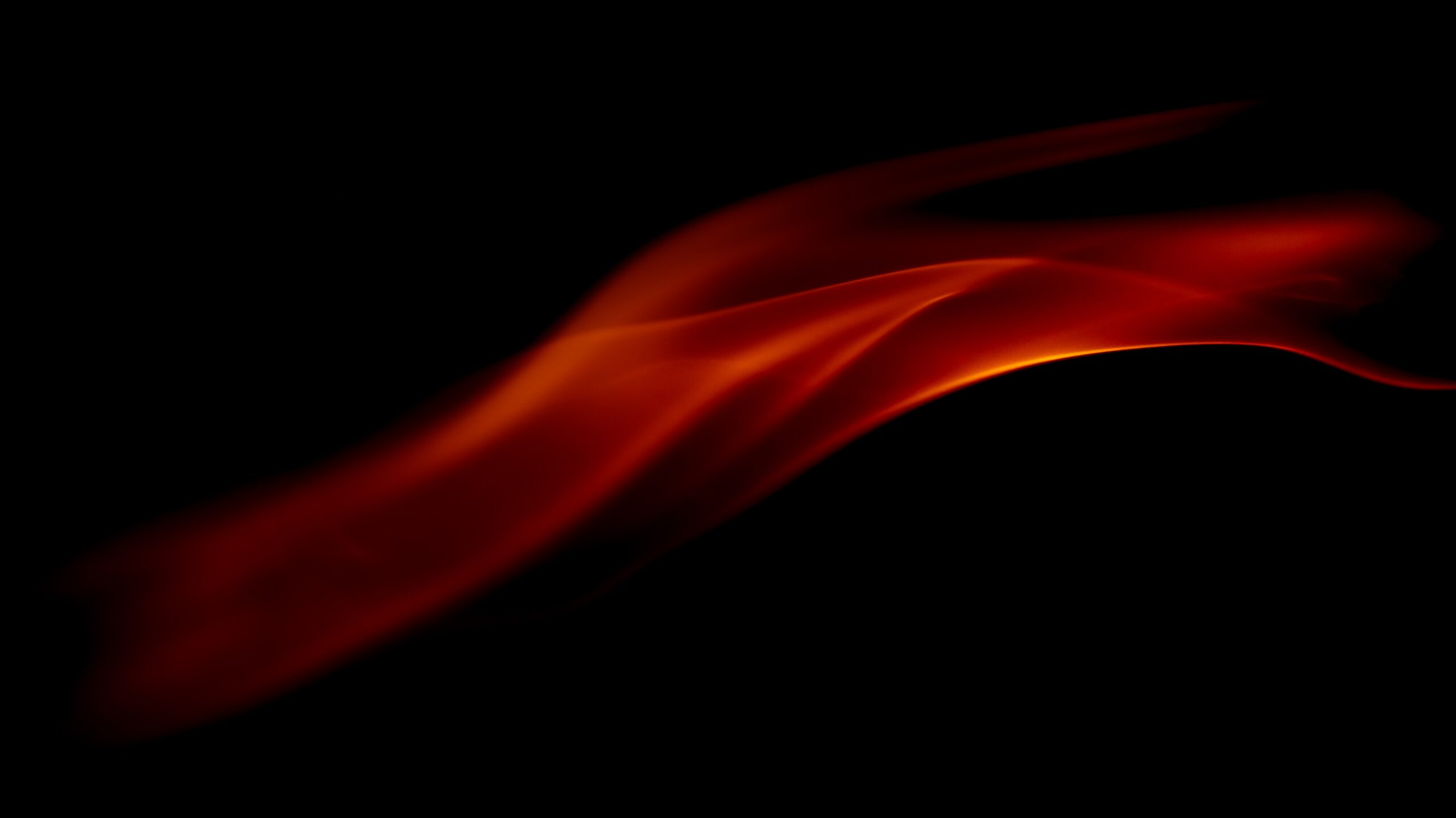 abstract red swoosh on black background