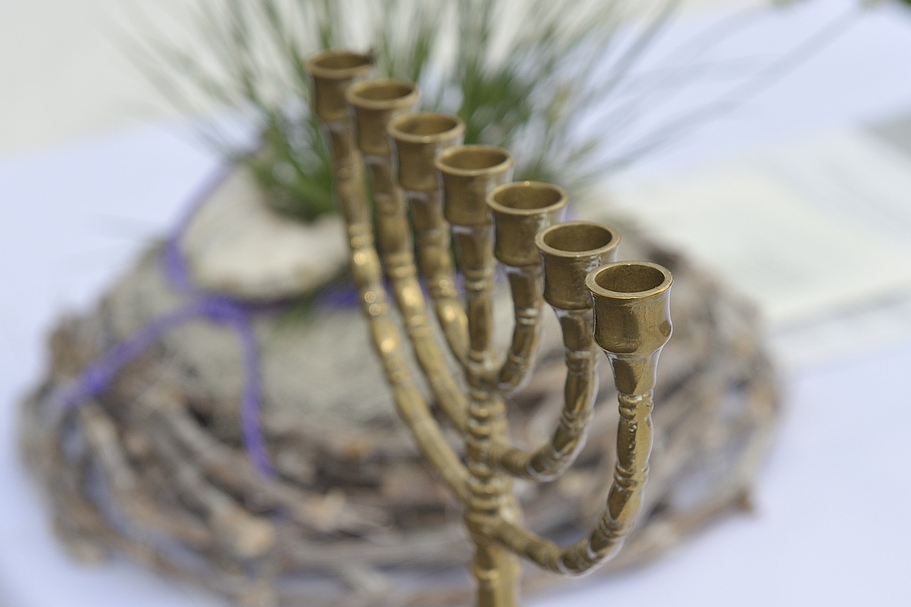 a Hanukkah menorah