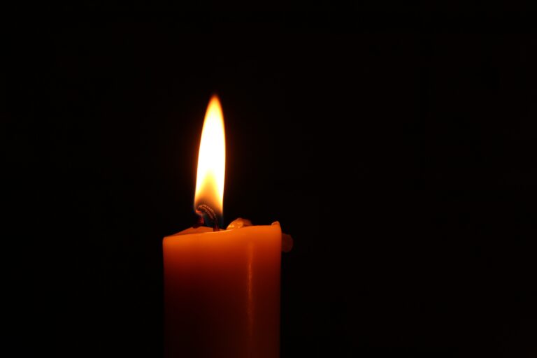 lit candle