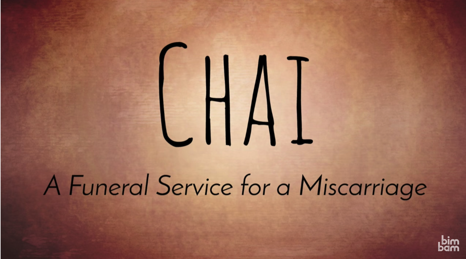 screenshot from video, chai: funeral service for a miscarriage