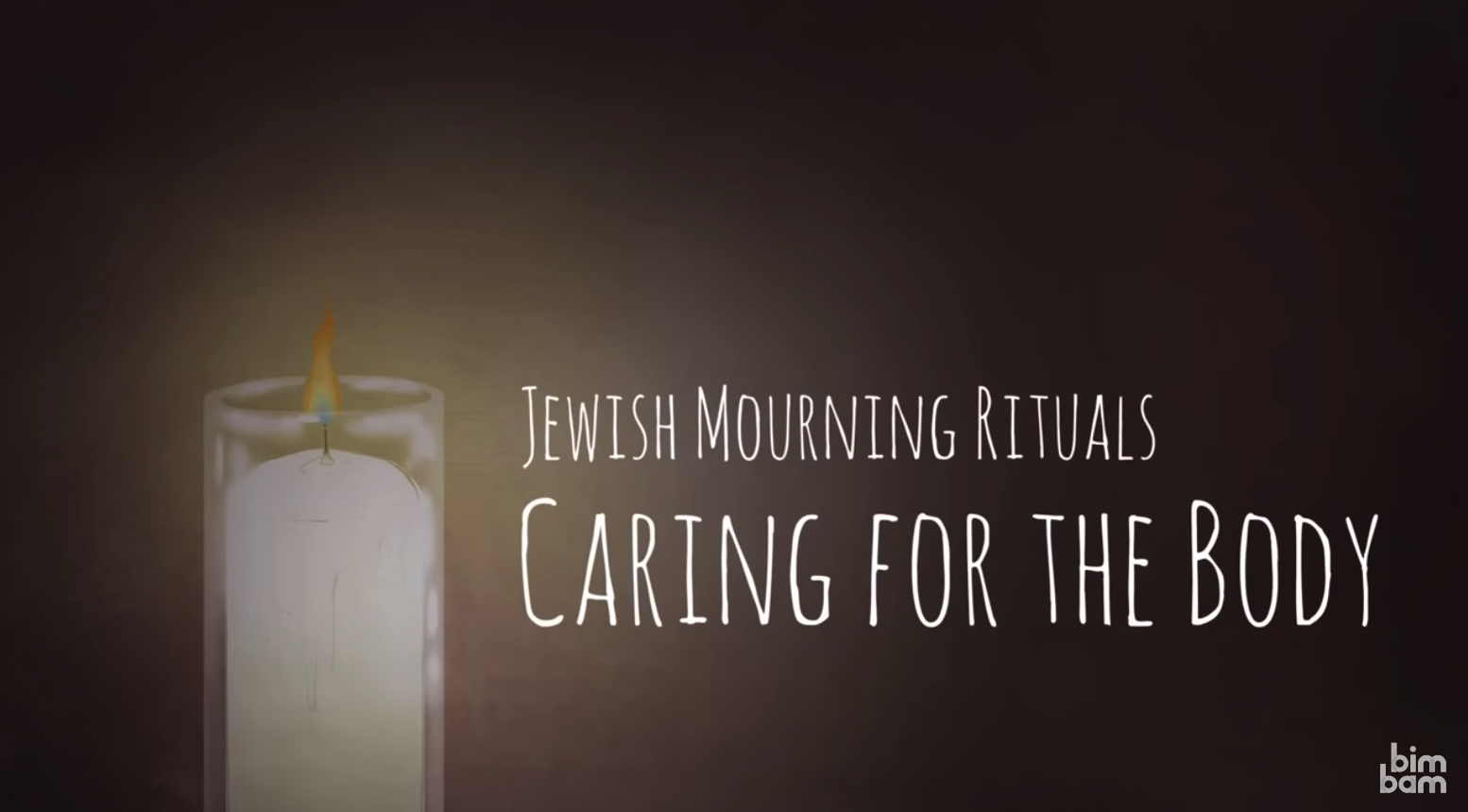 screenshot of video, jewish mourning rituals: caring for the body