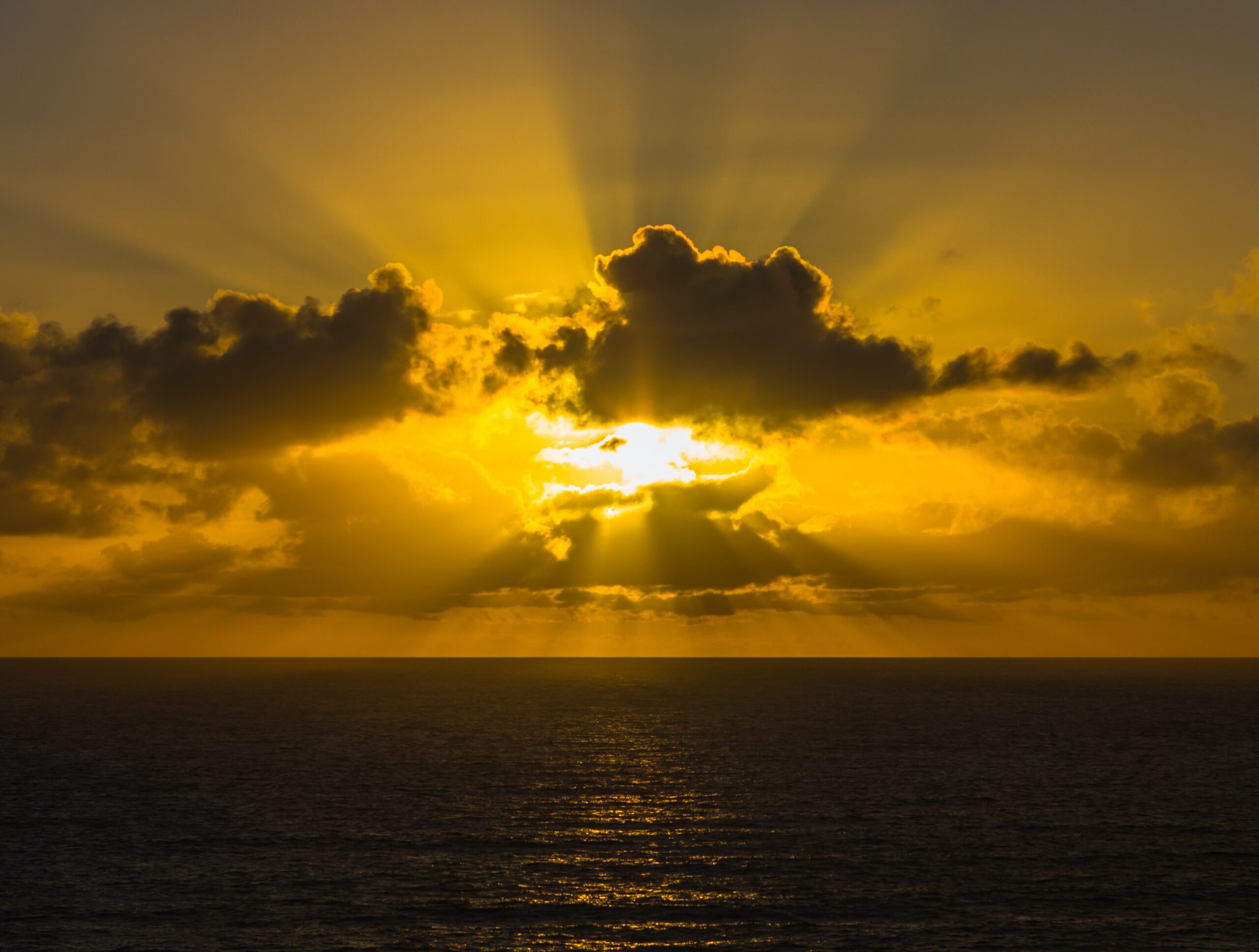 sunrise over water