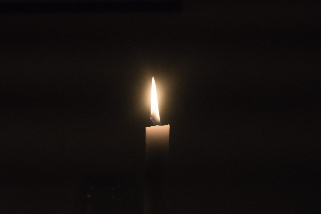 candle in the darkness
