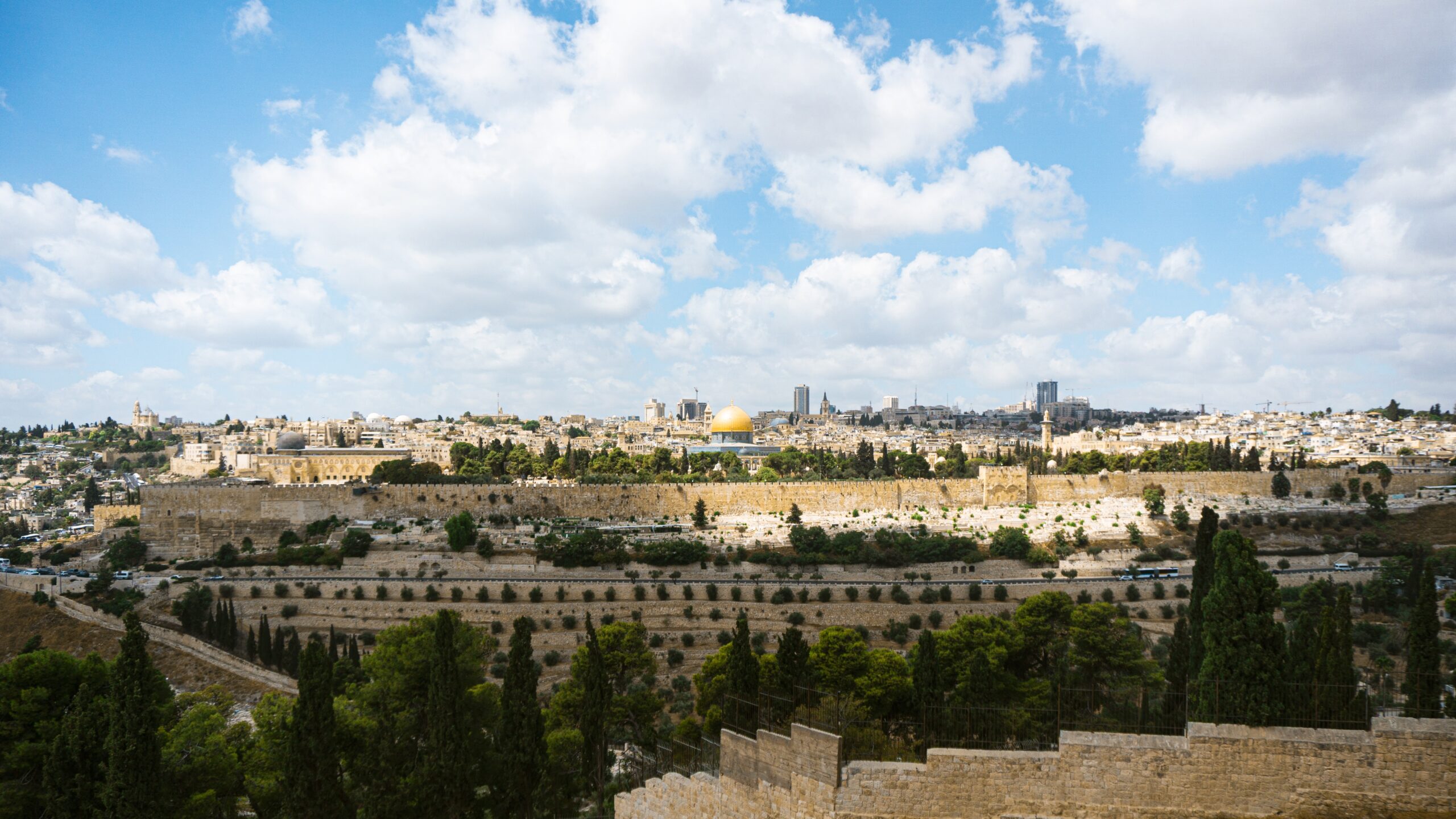 Clouds above the city of Jerusalem