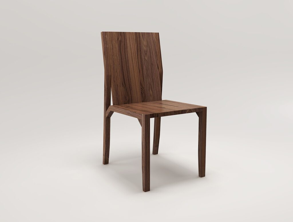 a wooden chair