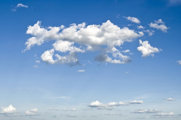 clouds in a blue sky