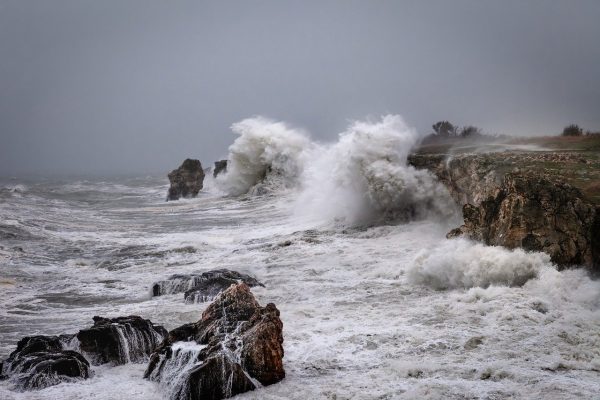 big ocean waves in a storm