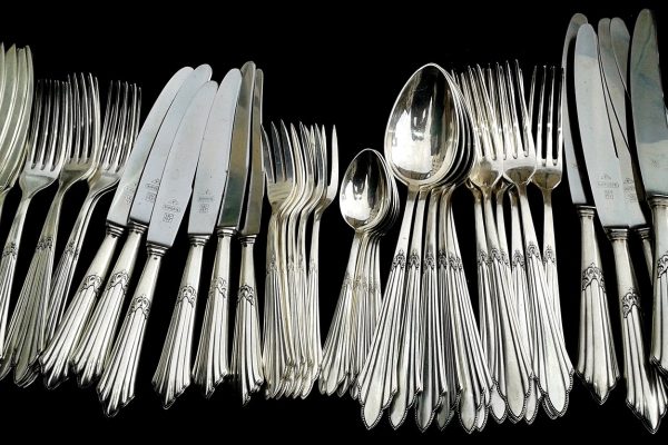 an array of silverware