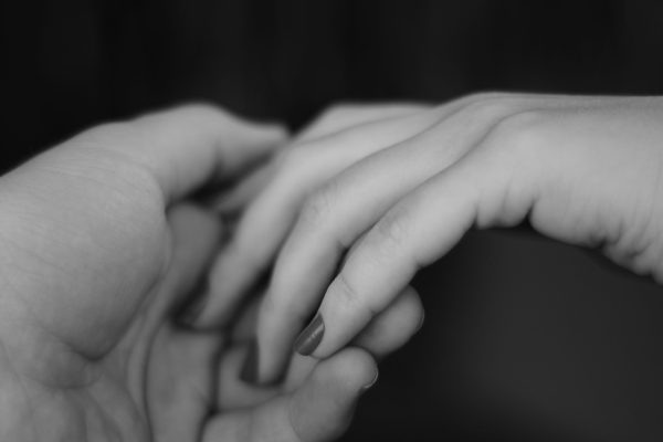 holding hands