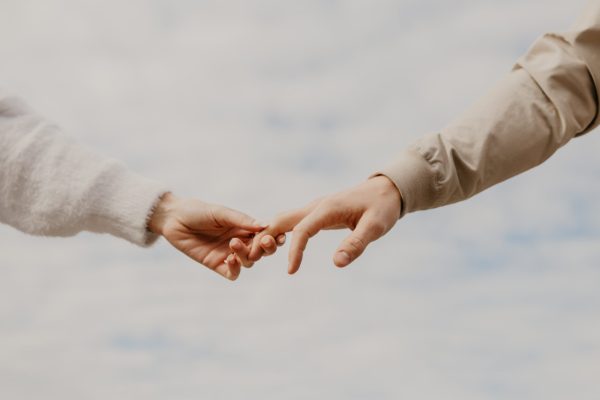 holding hands
