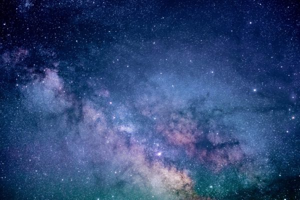 blue and purple galaxy of stars