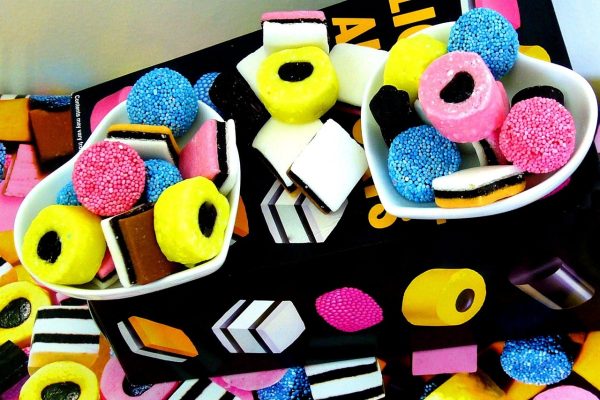 colorful cookies and candy