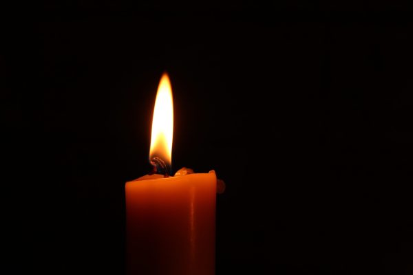 lit candle