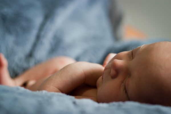 sleeping newborn baby